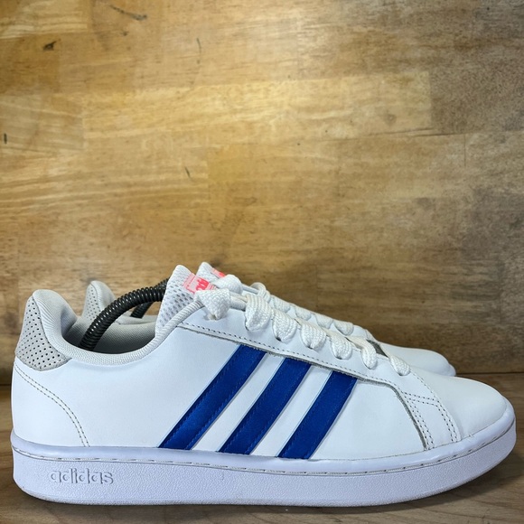 adidas Shoes - Adidas Grand Court Big Laces Womens Size 11 Shoes Sneakers White Blue GY5918